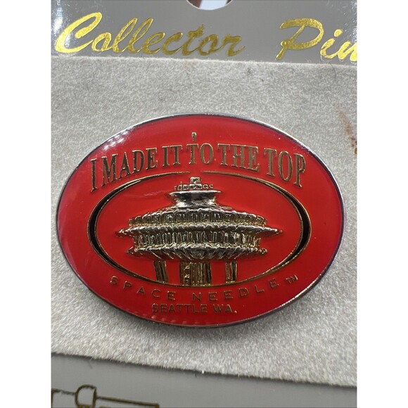 Seattle Washinton Pin WA City Landmarks Space Needle Vintage - Picture 1 of 5